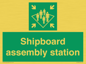Shipboard assembly station